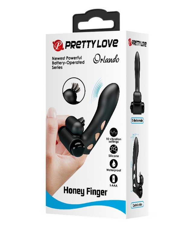 Rimba Pretty Love - Orlando - Vingervibrator - Zwart