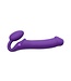 Rimba Strap-On-Me - Buigbare Strap-On Vibrator met Afstandsbediening Maat XL - Paars