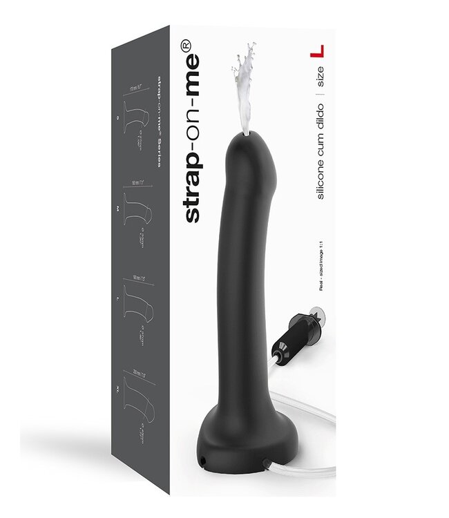 Rimba Strap-On-Me - Squirting Cum Dildo Maat L - Zwart