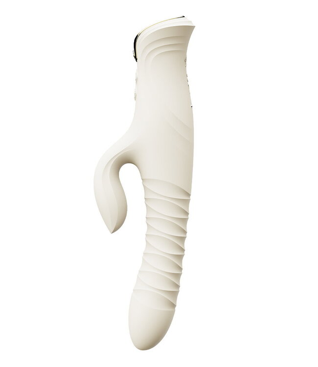 Rimba ZALO- Mose 2 - Rabbit Thrusting Vibrator - Ivoor Wit