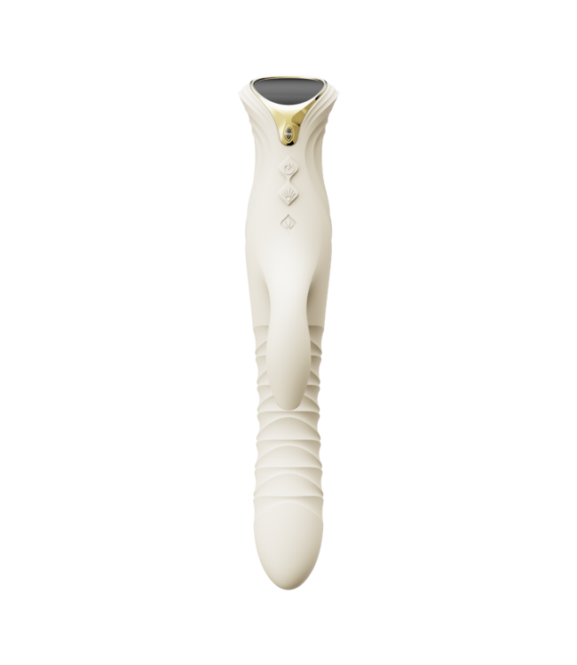 Rimba ZALO- Mose 2 - Rabbit Thrusting Vibrator - Ivoor Wit