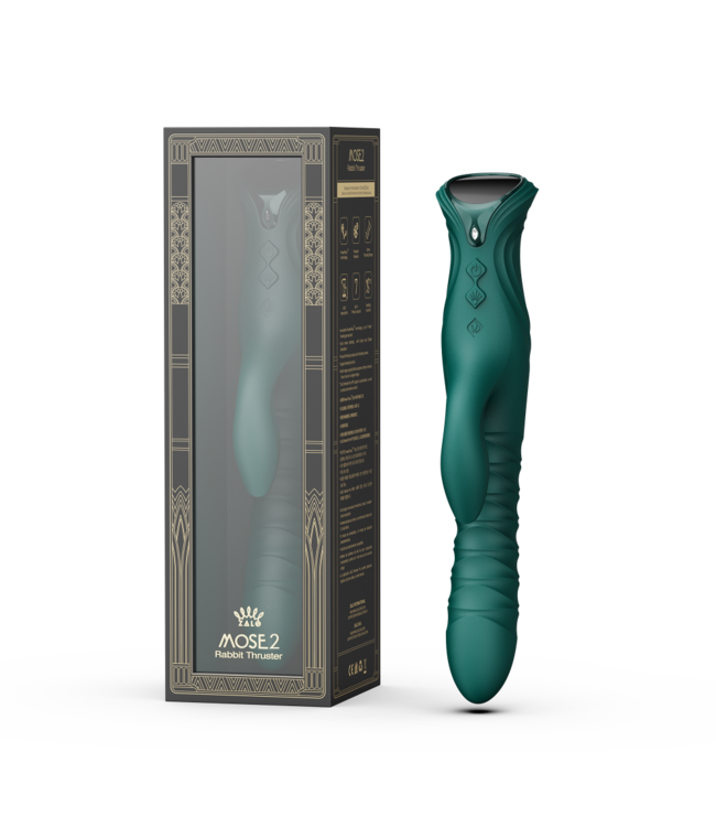 Rimba ZALO MOSE 2 – Rabbit Thrusting Vibrator – Groen