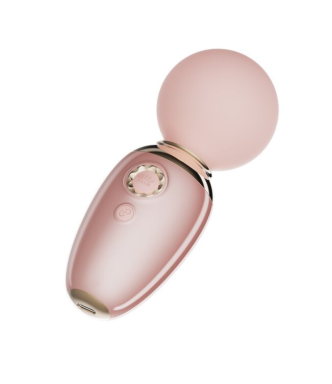 Rimba ZALO - Ava - Verwarming Mini Wandvibrator (met appbediening) - Lichtroze