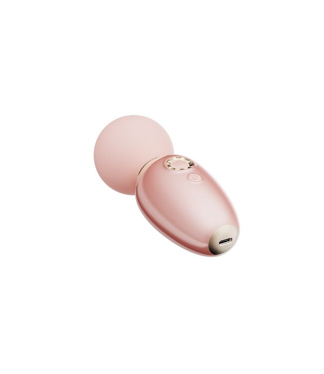 Rimba ZALO - Ava - Verwarming Mini Wandvibrator (met appbediening) - Lichtroze