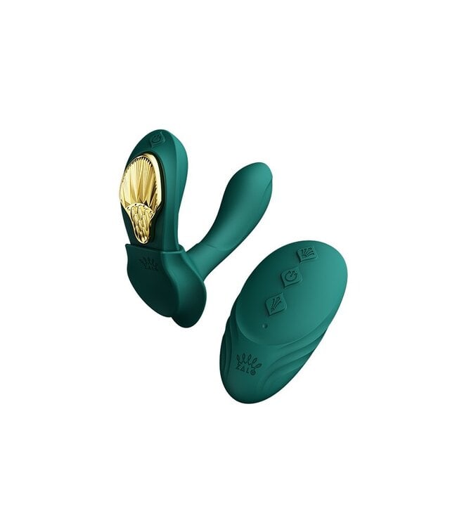 Rimba ZALO - Aya - Draagbare Vibrator met Afstandsbediening - Groen