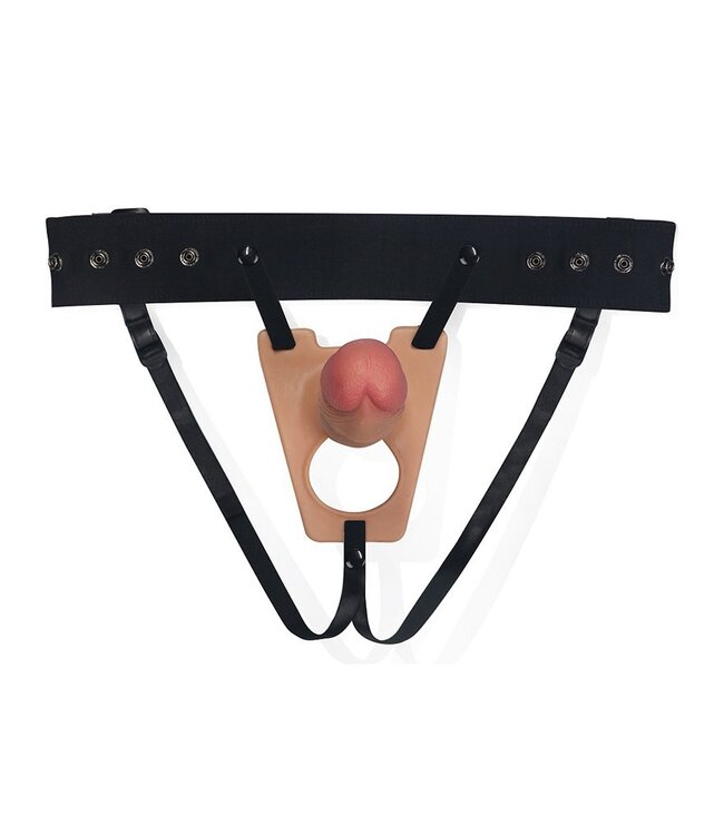 Rimba LoveToy - Strap-On Harness met Dildo 20 cm - Nude