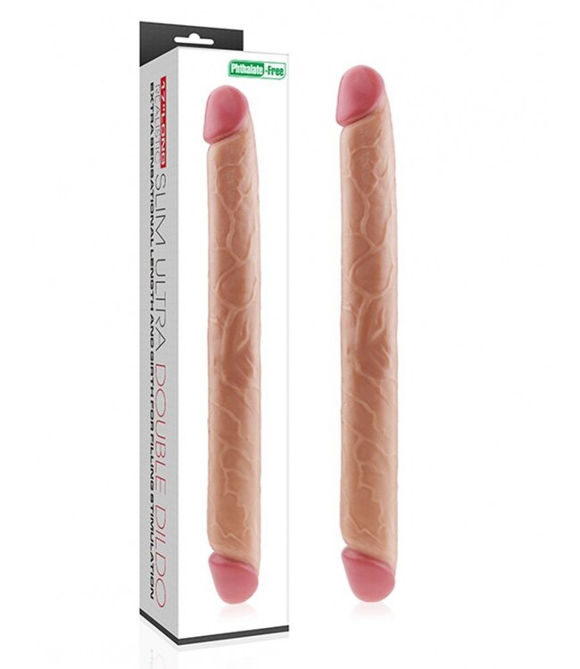 Rimba LoveToy - King Size Slim Ultra Double Dildo 45 cm - Nude