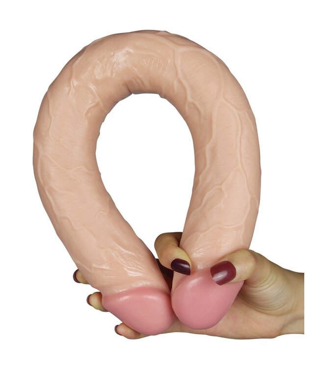 Rimba LoveToy - King Size Slim Ultra Double Dildo 45 cm - Nude