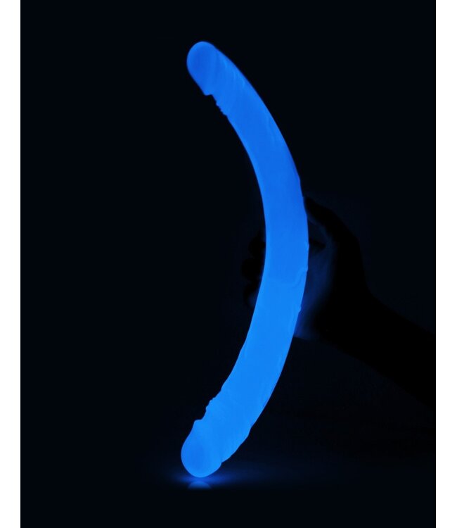 Rimba LoveToy - Lumino Play Dubbele Dildo 37 cm - Glow in the Dark