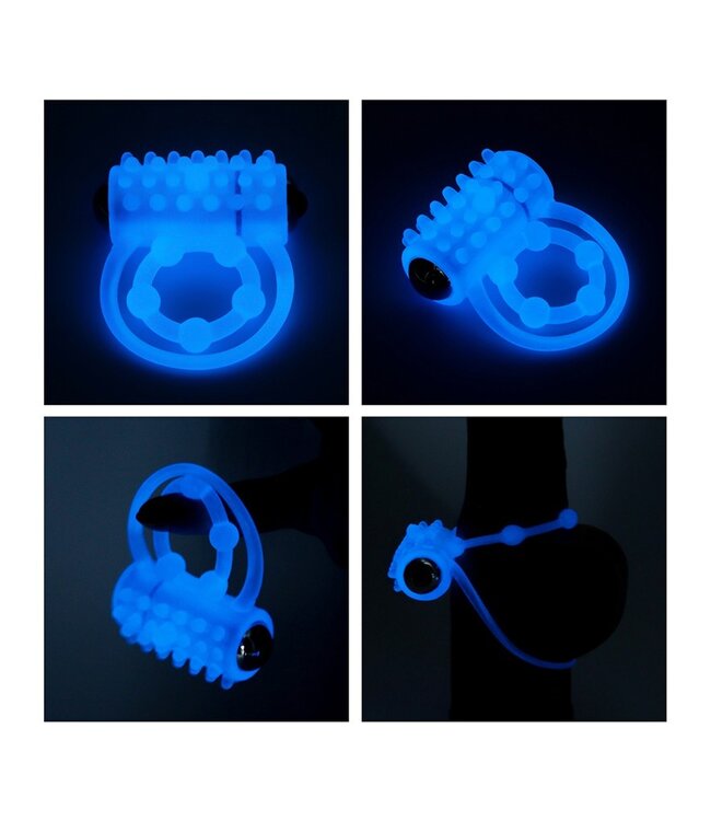 Rimba LoveToy - Lumino Play Cock Ring Vibrator - Glow in the Dark