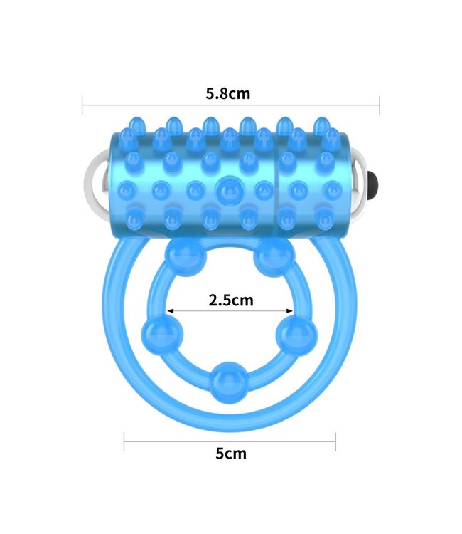 Rimba LoveToy - Lumino Play Cock Ring Vibrator - Glow in the Dark