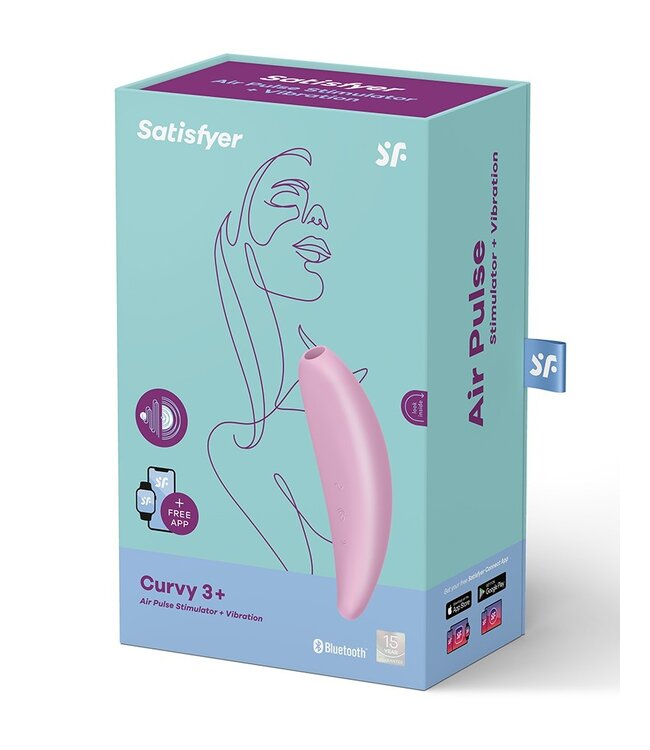 Rimba Satisfyer Curvy 3+ Pink / incl. Bluetooth and App