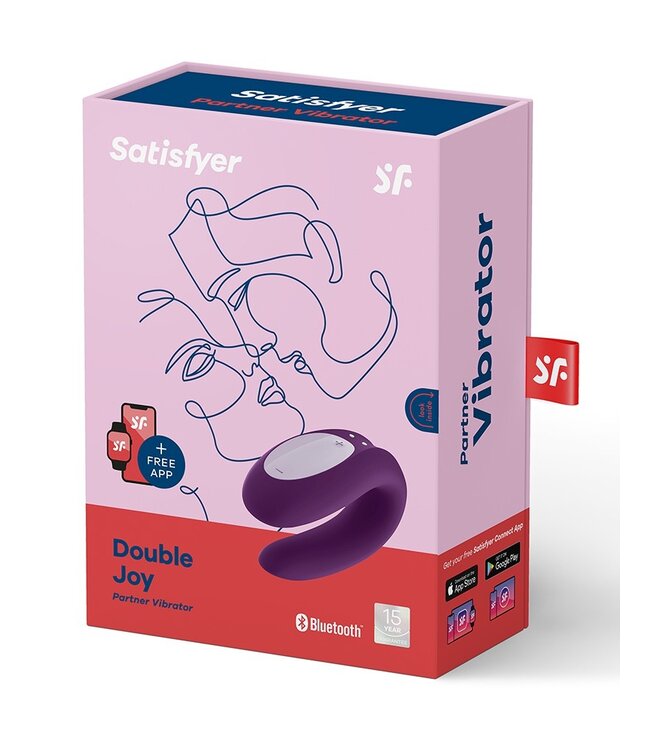 Rimba Satisfyer Double Joy Purple  / incl. Bluetooth and App
