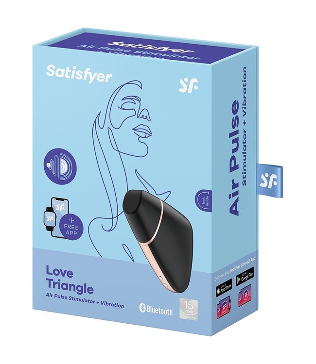 Rimba Satisfyer Love Triangle Black / incl. Bluetooth and App