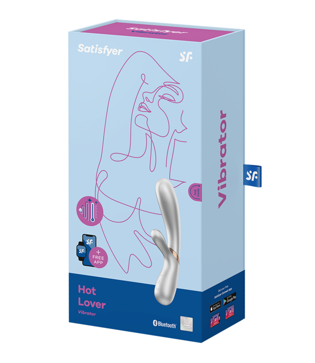 Rimba Satisfyer - Hot Lover - Verwarmde Vibrator - Zilver