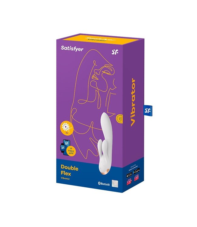 Rimba Satisfyer - Double Flex - Rabbit Vibrator - Wit
