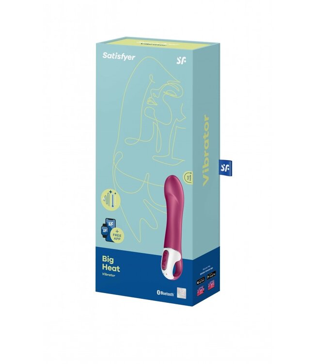 Rimba Satisfyer - Big Heat - Verwarmde G-Spot Vibrator - Berry
