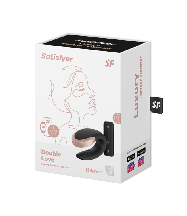 Rimba Satisfyer - Double Love - Luxe Partner Vibrator - Zwart