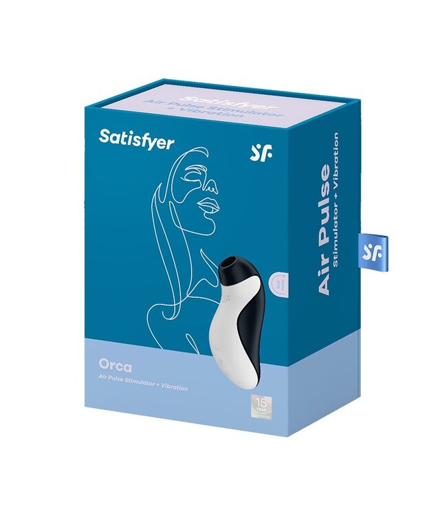 Rimba Satisfyer - Orca - Luchtdruk Vibrator - Zwart & Wit
