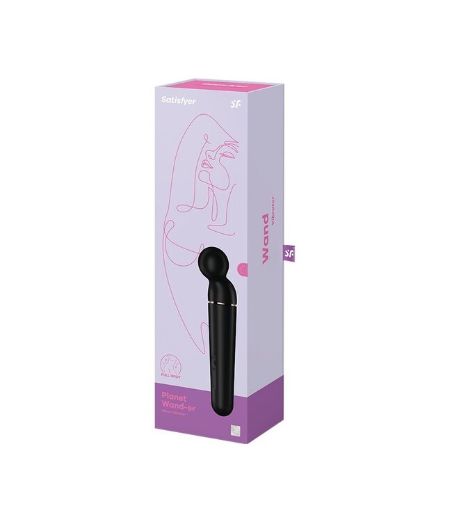 Rimba Satisfyer - Planet Wand-er - Wand Vibrator - Zwart & Roségoud