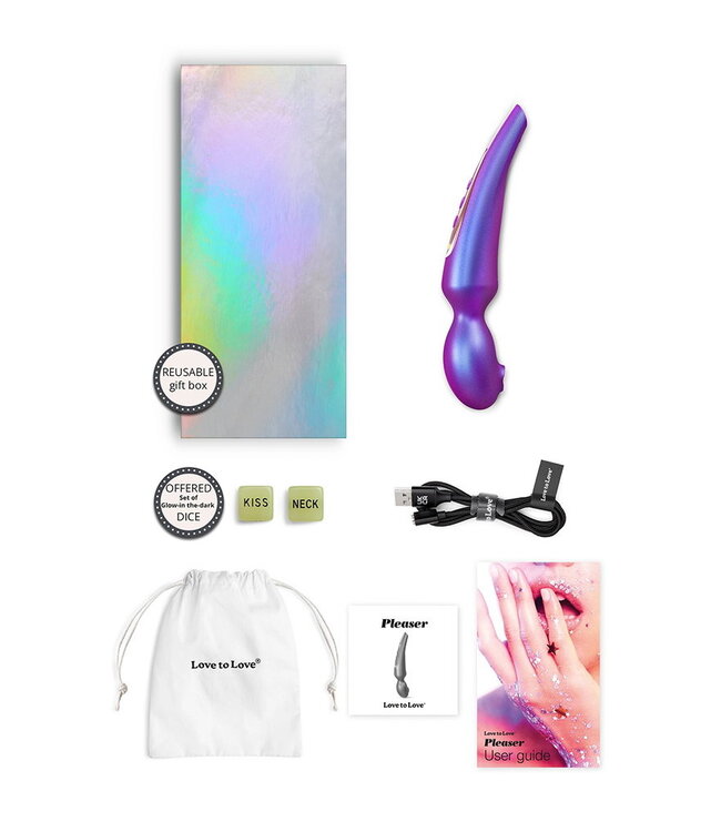 Rimba Love to Love - Pleaser - Wandvibrator - Iridescent Night