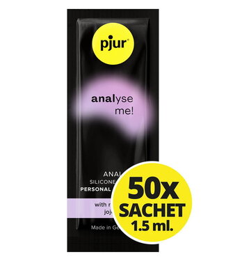 Rimba pjur - Analyse Me - Glijmiddel op siliconenbasis - 50 sachets van 1.5 ml