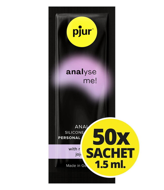 Rimba pjur - Analyse Me - Glijmiddel op siliconenbasis - 50 sachets van 1.5 ml