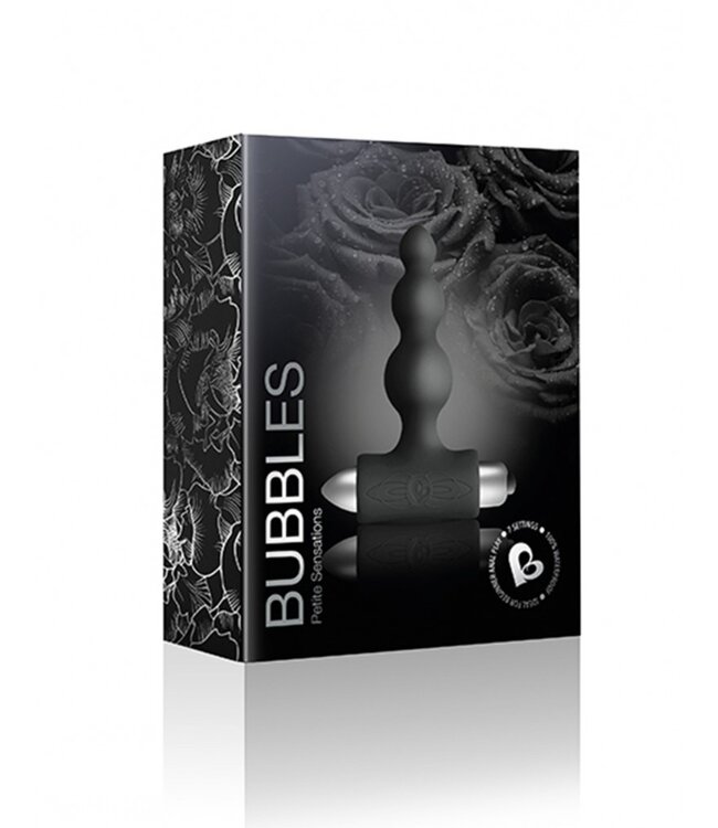 Rimba Rocks-Off - Petite Sensations Bubbles - Anale Vibrator - Zwart