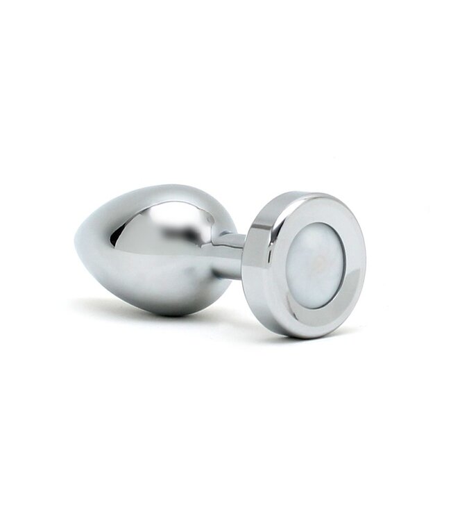 Rimba Rimba Toys - Pisa - Butt Plug met LED Licht - Zilver