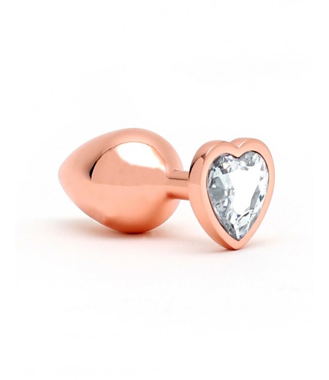 Rimba Rimba Toys - Pisa - Heart Shaped Butt Plug - Rosé Goud