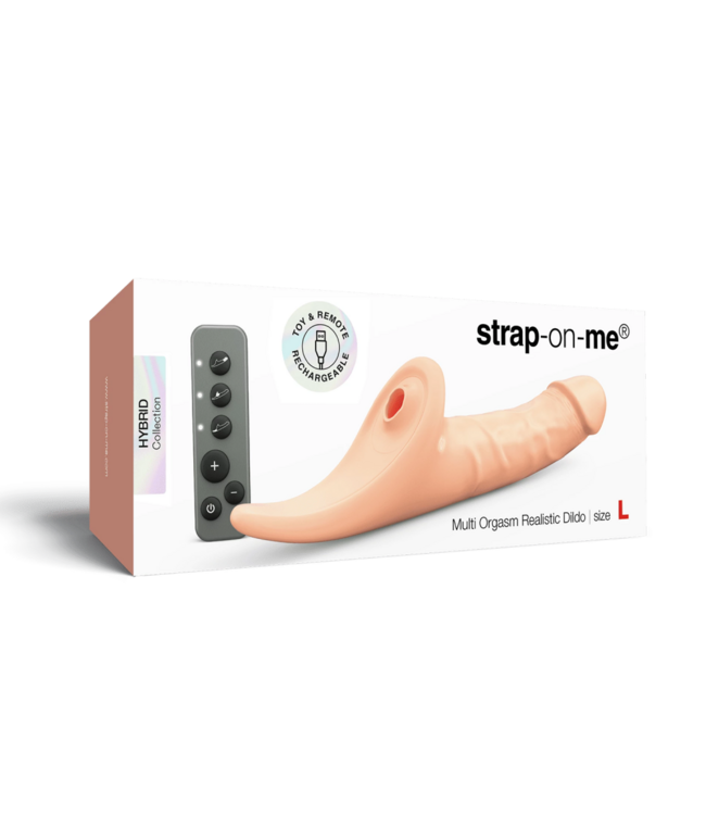 Rimba Strap-On-Me - Multi Orgasm Realistic Dildo - Maat L - Nude