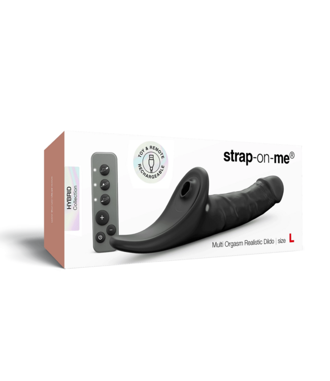 Rimba Strap-On-Me - Multi Orgasm Realistic Dildo - Maat L - Zwart
