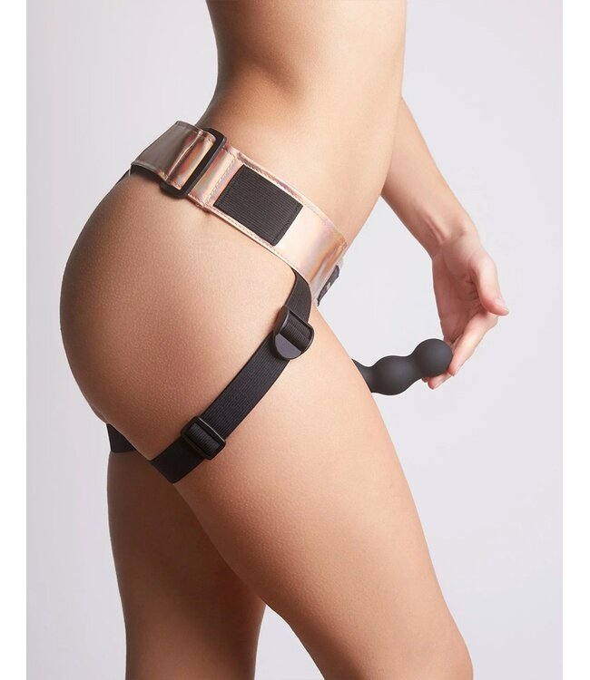 Rimba Strap-On-Me - Harness Curious - Strap-On Harnas One Size - Metallic Roségoud