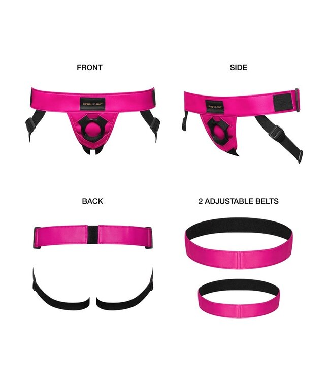 Rimba Strap-On-Me - Harness Curious - Strap-On Harnas One Size - Metallic Fuchsia