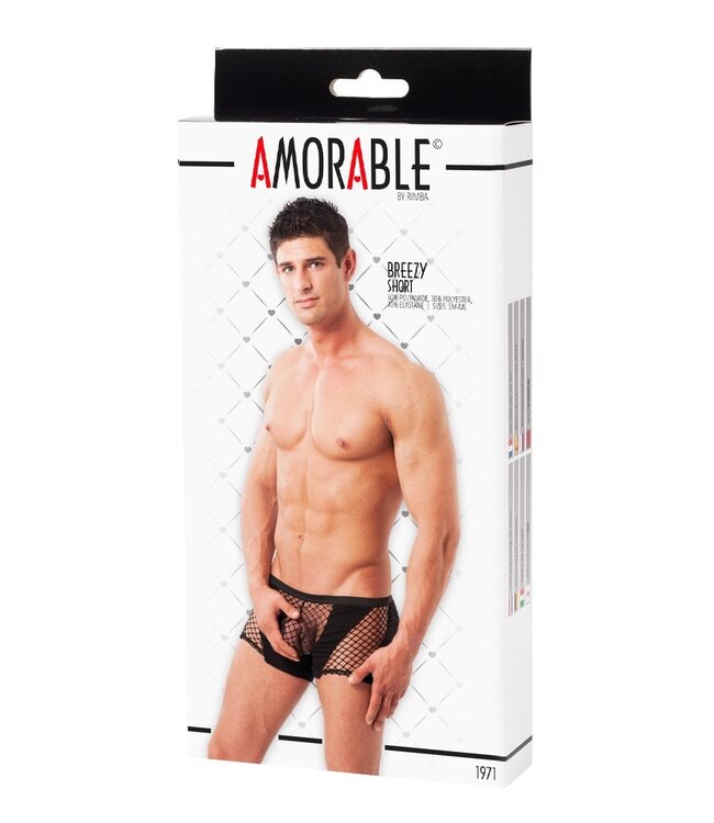 Rimba Amorable by Rimba - Boxershort met visnet   - Zwart