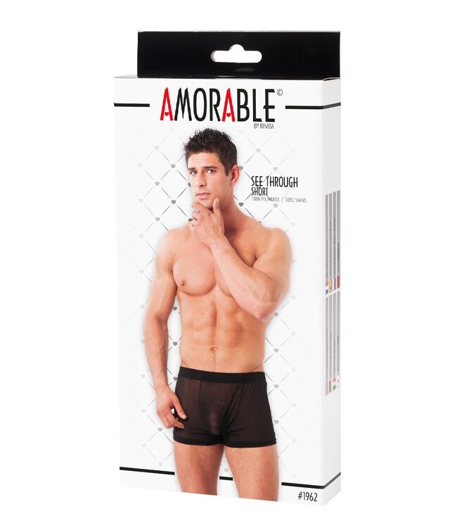 Rimba Amorable by Rimba - Doorzichtige boxershort  - Zwart
