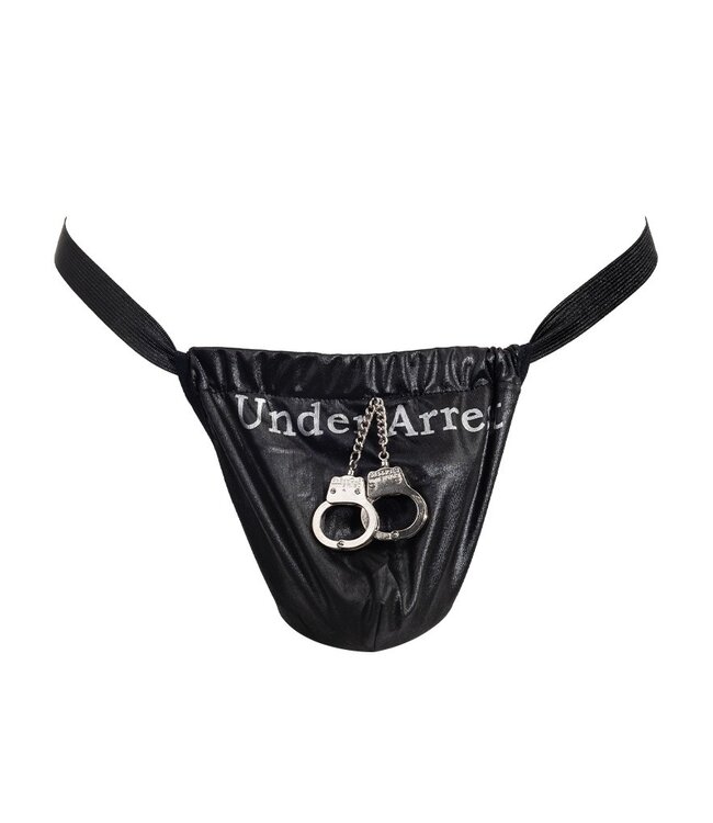 Rimba Amorable by Rimba - String met tekst - One Size - Zwart