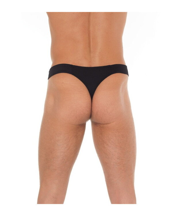 Rimba Amorable by Rimba - String met ritssluiting - One Size - Zwart