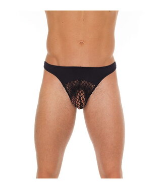 Rimba Amorable by Rimba - String met netstof - One Size - Zwart