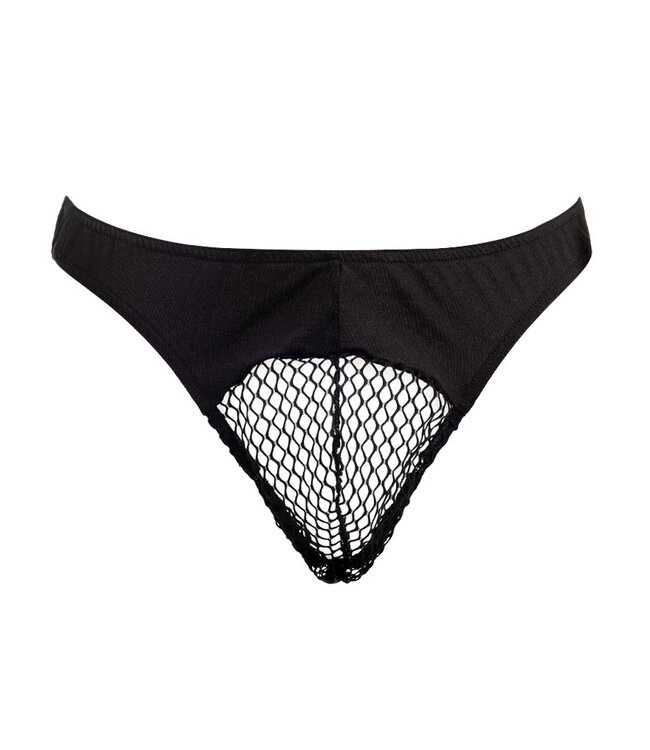 Rimba Amorable by Rimba - String met netstof - One Size - Zwart