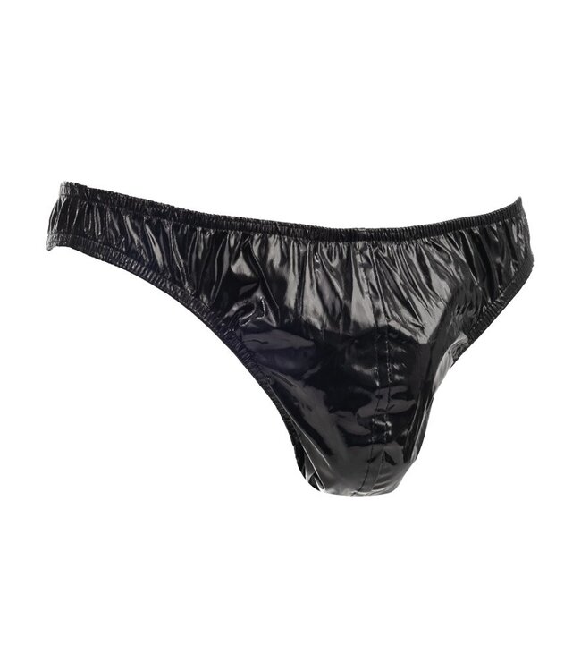 Rimba Amorable by Rimba - String met lak look - One Size - Zwart