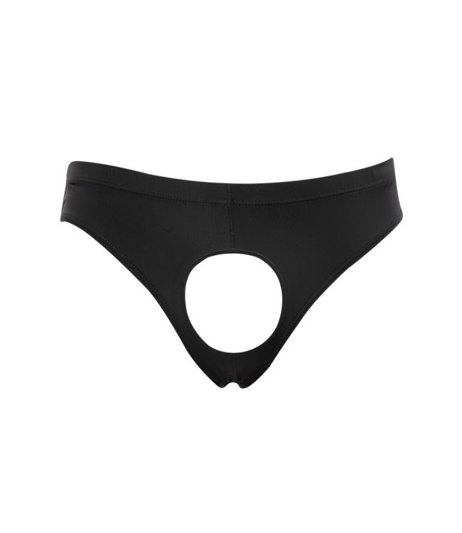 Rimba Amorable by Rimba - Slip met Open Kruis - One Size - Zwart