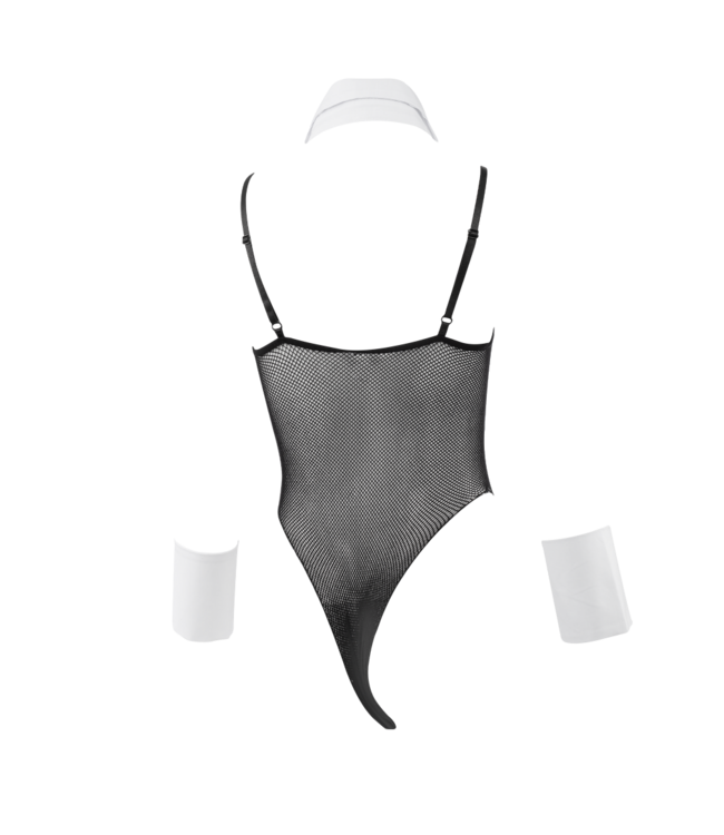 Rimba Amorable by Rimba - Serveerster outfit - One Size - Zwart, Wit