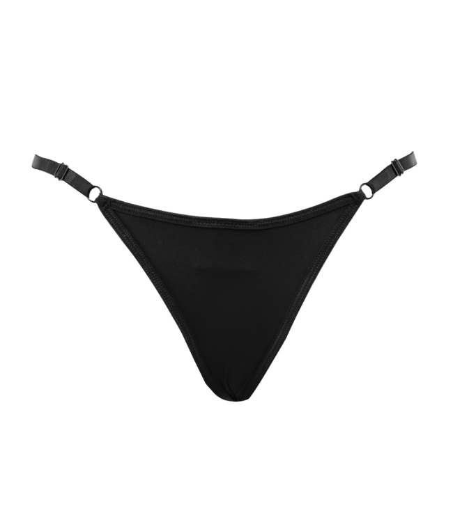 Rimba Amorable by Rimba - String met strass-steentjes - One Size - Zwart