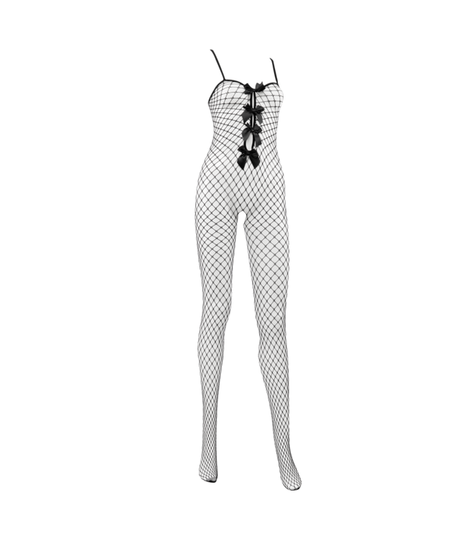 Rimba Amorable by Rimba - Open Catsuit - One Size - Zwart