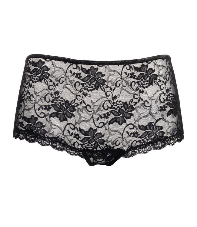 Rimba Amorable by Rimba - Slip met Open Achterkant - One Size - Zwart