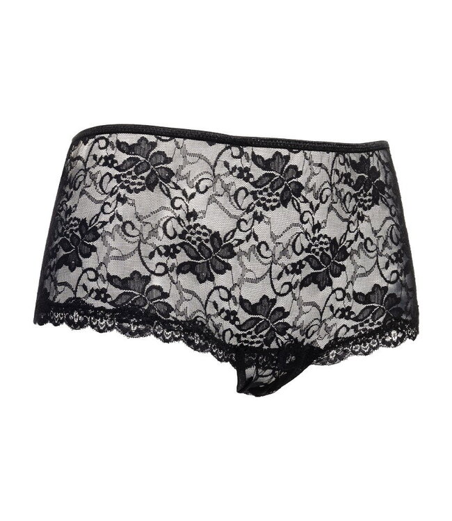 Rimba Amorable by Rimba - Slip met Open Achterkant - One Size - Zwart