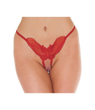 Rimba Amorable by Rimba - Open Vlinder String - One Size - Rood