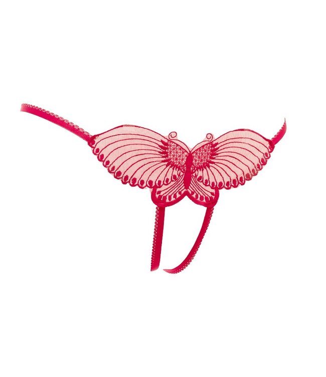 Rimba Amorable by Rimba - Open Vlinder String - One Size - Rood