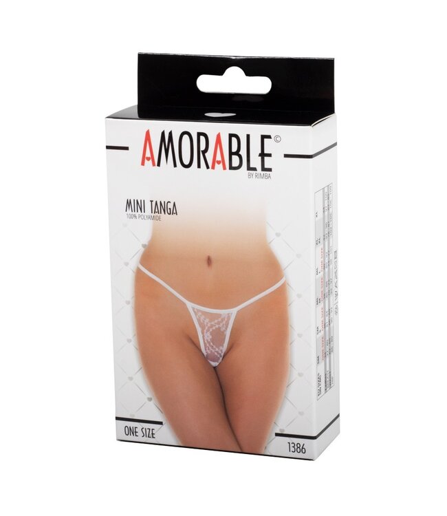 Rimba Amorable by Rimba - Mini String - One Size - Wit